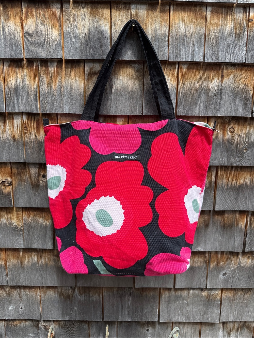 Marimekko Red Poppy Breast Cancer Tote Bag